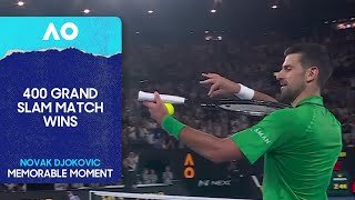 Match Point | Novak Djokovic Wins 400th Grand Slam Match | Australian Open 2026