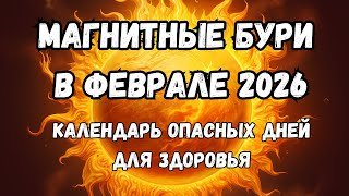 Магнитные бури в феврале 2026. Календарь магнитных бурь на февраль 2026: самые опасные дни месяца.