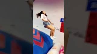 This Trampoline Is 🥱😲😲So Fun Why Didn't We Just Start Jumping Around Like This When We Were Kids