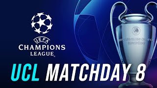 UEFA Champions League Matchday 8 Live Point Table & Standings