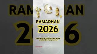 puasa ramadhan 2026 jatuh pada tanggal - ramadhan 2026 berapa hari lagi - ramadhan 2026 #shorts