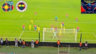 STEAUA BUCURESTI(FCSB) 1-1 Fenerbahce - Golul lui Cisotti - Protest al Peluzei Nord -Europa League