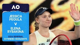 Jessica Pegula v Elena Rybakina Extended Highlights | Australian Open 2026 Semifinal