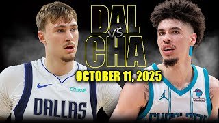 Dallas Mavericks vs Charlotte Hornets Full Game Highlights - October 11, 2025 | NBA Preseason