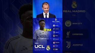 🔥Результаты Жеребьевки Лиги Чемпионов #shorts