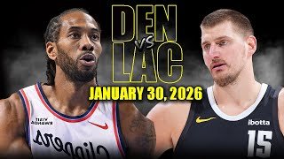 Denver Nuggets vs Los Angeles Clippers Full Game Highlights – January 30, 2026 | NBA Season