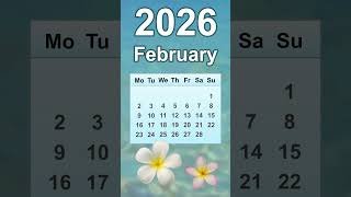 February 2026 Calendar