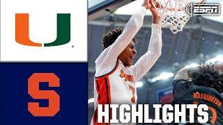 Miami Hurricanes vs. Syracuse Orange | Full Game Highlights | ESPN College Basketball