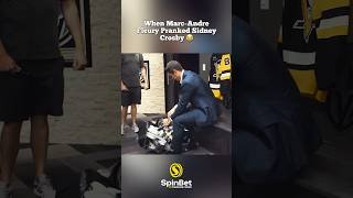 When Marc-Andre Fleury Pranked Sidney Crosby 😂 #nhl #hockey #sidneycrosby #fleury