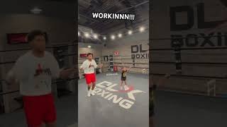 SHAKUR STEVENSON DAUGHTER WORKIN WITH HER DAD!!! #boxing