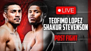 POST FIGHT🔴 Teofimo Lopez vs. Shakur Stevenson | DAZN Boxing