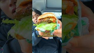 She said Carl’s Jr. tastes like what..?!😱😱#americanfood #food #fastfood #foodie