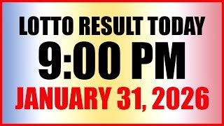 Lotto Result Today 9pm Draw January 31 2026 Swertres Ez2 PCSO