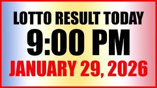 Lotto Result Today 9pm Draw January 29 2026 Swertres Ez2 PCSO