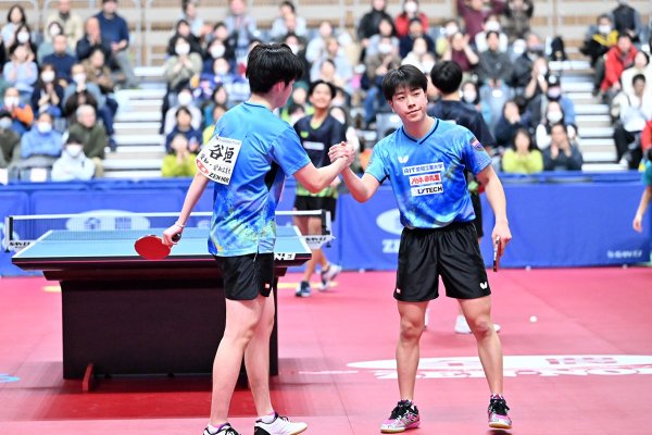 2026年全日本卓球　男子ダブルスは篠塚／谷垣と英田／松下が決勝進出｜卓球レポート