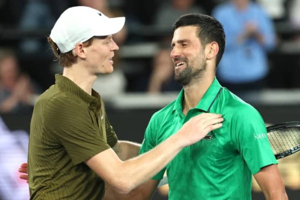 How old were Jannik Sinner and Carlos Alcaraz when Novak Djokovic played his first Australian Open