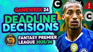 BUY JOÃO PEDRO? 🤔 | MY FPL GW24 DEADLINE DECISIONS 🚨 | Fantasy Premier League Tips 2025/26