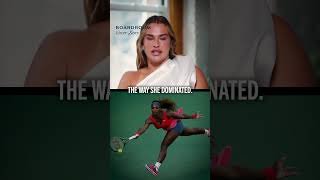 Aryna Sabalenka picks Roger Federer, Serena Williams for GOAT list #tennis #federer #serenawilliams