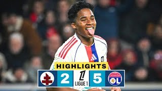 Endrick Hattrick! Metz vs Lyon 2-5 Resumé | Ligue 1 Highlights | Ruben Kluivert | Endrick Goal Today