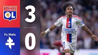 Le résumé de OL - FC Metz : Deuxième succès en Ligue 1 pour un début de saison canon (3-0)