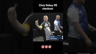 Chris Dobey hits 90 checkout #shorts #trending #darts #viralvideo #youtubeshorts #india #sports