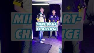 Can Luke Littler and Chris Dobey master the Mini Dart Challenge?😂#darts #pdcdarts #pdceurope