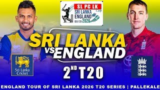 🔴LIVE Sri Lanka vs England | 2nd T20I | England tour of Sri Lanka 2026 #srilankavsengland #t20live