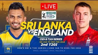 🔴 LIVE | Sri Lanka VS England | England Tour of Sri Lanka | 2ndT20I | 2026  #cricket26