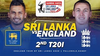 🔴 LIVE | 2nd T20I | England tour of Sri Lanka 2026 || Cricket 26