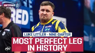 THE SECOND GREATEST LEG OF ALL TIME?! Luke Littler Nine-Darter - 2025 Betfred World Matchplay