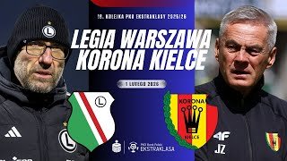 LEGIA WARSZAWA - KORONA KIELCE | 19. KOLEJKA EKSTRAKLASY 2025/26 | RELACJA NA ŻYWO KOMENTARZ