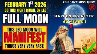 ✅Tonight's LEO FULL MOON Will Manifest Anything Fast If You Do This 1 Ritual