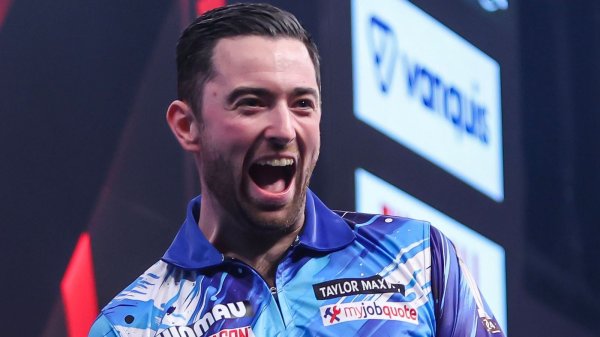 Winmau World Masters darts: Luke Humphries delivers nine-dart magic in win over Luke Woodhouse as Luke Littler eases through