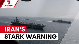 Iran vows retaliation as Trump weighs military strike | 7NEWS