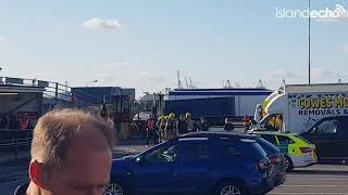 Emergency Services Arrive Following Galley Fire Aboard Red Osprey - Island Echo