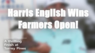 🏆 Harris English Wins Farmers Insurance Open! 🔥