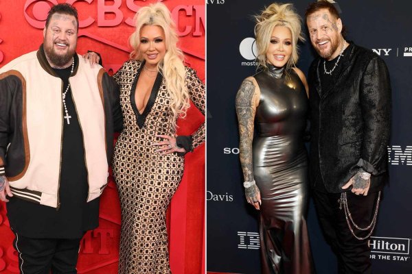 Jelly Roll Shows Off 300-Lb. Weight Loss as Wife Bunnie Xo Jokes She Used 'Lube' to Get into Her Latex Dress (Exclusive)