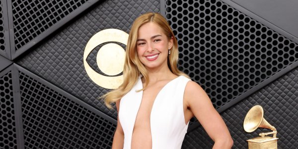 Just Addison Rae Wearing a Plunging Alaïa Tutu Dress to the 2026 Grammys