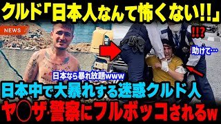 【海外の反応】クルド人に日本人ブチギレ!!路上で大騒ぎした迷惑クルド人の悲惨な末路…