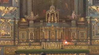 Interior of parish in Sizun, Bretagne, France