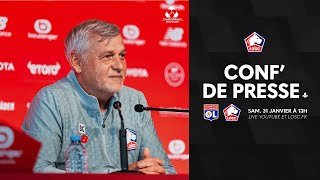 Suivez la conférence de presse avant OL-LOSC avec le Crédit Mutuel Nord Europe 🎙️