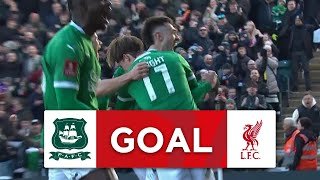 GOAL | Ryan Hardie | Plymouth Argyle 1-0 Liverpool | Fourth Round | Emirates FA Cup 2024-25
