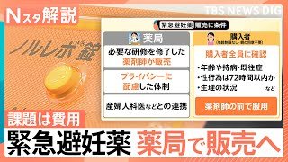 【緊急避妊薬（アフターピル）】医師の診察なしで今年度中にも薬局で購入可能に　課題は費用【Nスタ解説】｜TBS NEWS DIG