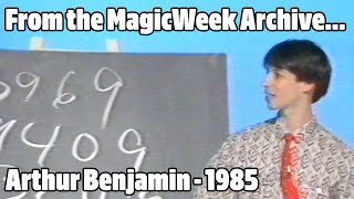 Arthur Benjamin -  'mathemagics' - The Paul Daniels Magic Show - 1985
