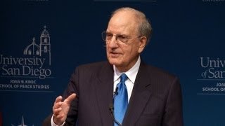 Negotiating in Business Politics and Peace featuring former Sen. George Mitchell
