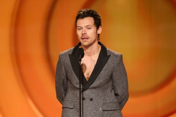 Harry Styles dons Jonathan Anderson’s Dior to present Album of the Year at the Grammy Awards 