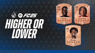 ⚽️ FC 25 Ratings | Higher Or Lower with Kamil Conteh, Promise Omochere & Bryant Bilongo