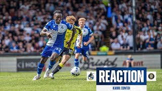 "It’s frustrating that we couldn’t win" | Kamil Conteh on Harrogate loss