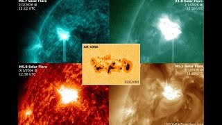 4 Powerful Solar Flares