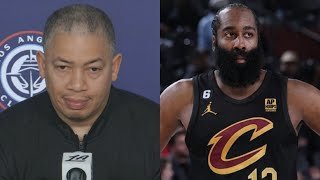 Ty Lue blunt responses to James Harden trade rumors 👀